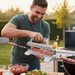 خرید کباب زن دستی چدنی