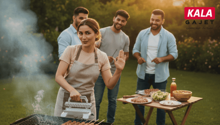 کبابزن دستی جنس چدنی سایز بزرگ